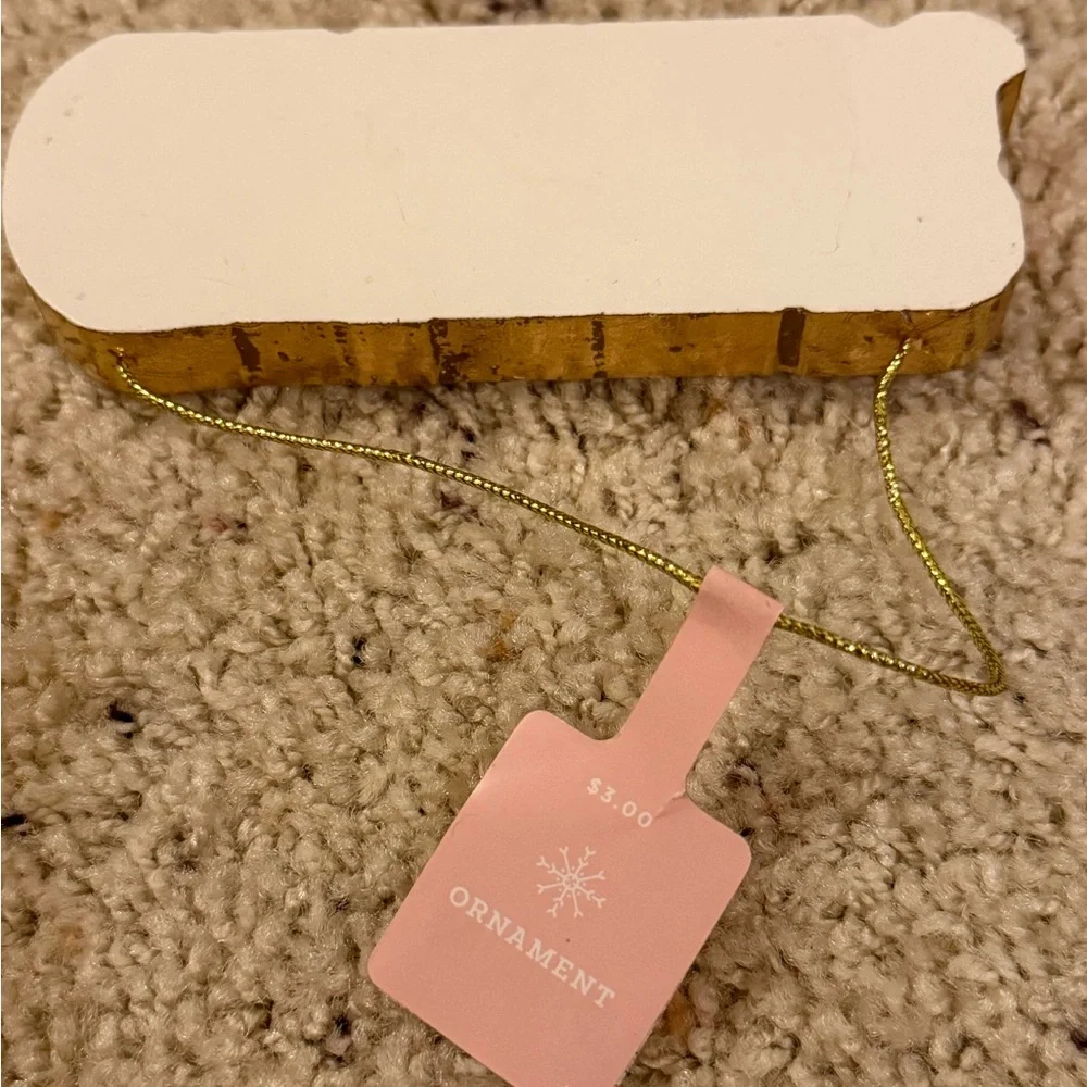 Target Gold and Cream 'Cheer' Ornament